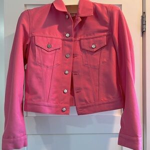 Helmut Lang Barbie Pink Jean Jacket Size L /Excellent Condition